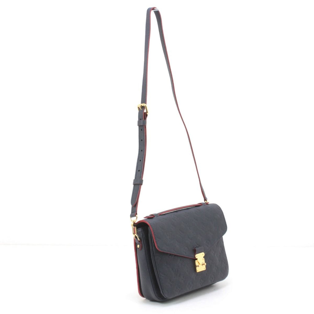 Louis Vuitton Monogram Plant Pochette Metis MM 2-Way Shoulder Bag Navy — view 2