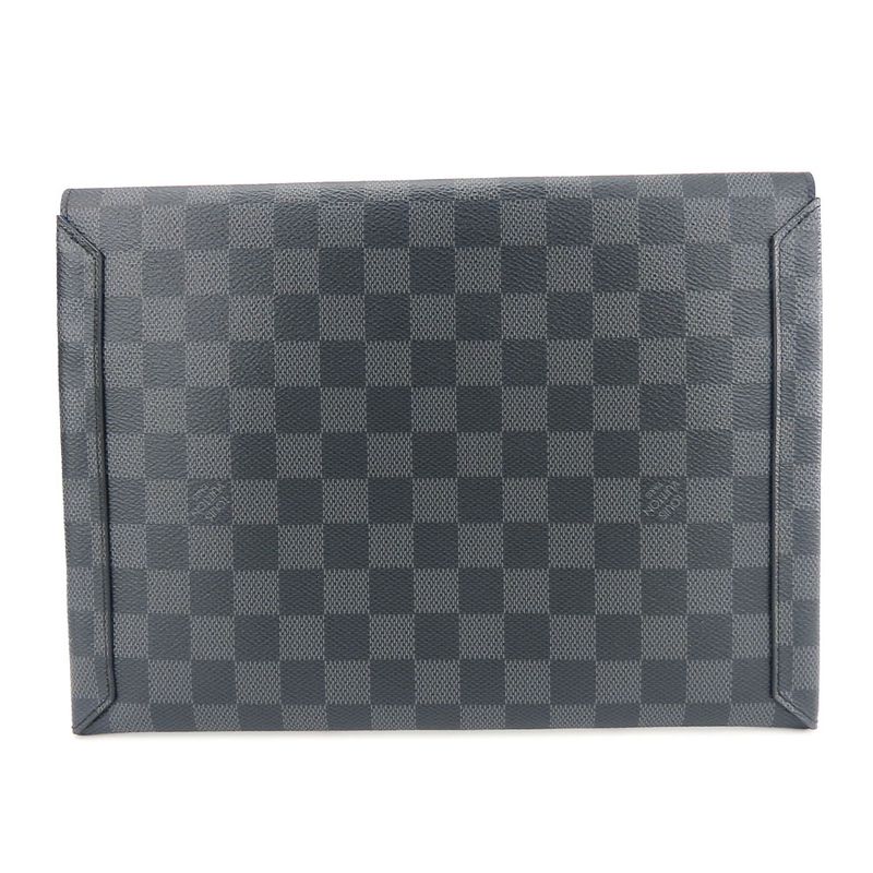 Louis Vuitton Second Bag Alpha Triple Pouch Damier Graphite Gray Black — view 2