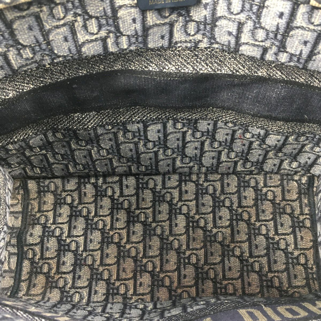 Christian Dior Oblique Book Tote Navy — view 9