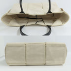 Bottega Veneta Arco Medium Tote Bag Intrecciato Beige White Canvas — view 4