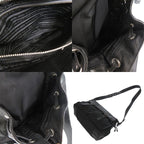 Prada Messenger Bag Bt0582 Crossbody Leather Nylon Nero 1191 — view 6