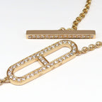 Hermes Necklace Eva-chaine D'ancre Lariat B Rose Gold Diamond — view 3