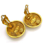 Chanel Earrings Gold Coco Mark Vintage GP — view 6