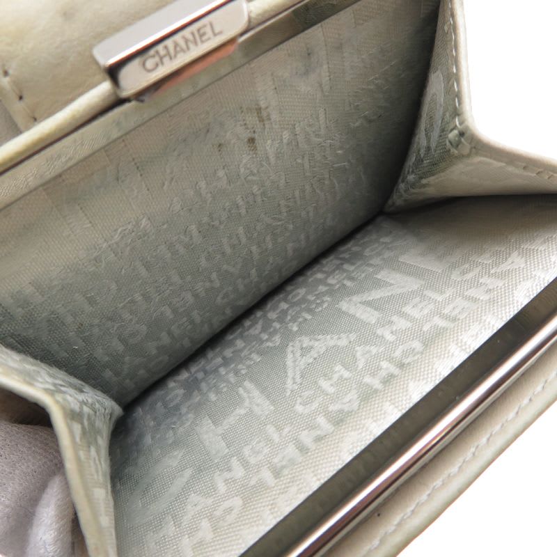 Chanel Bifold Twist Gray Wallet — view 5