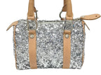 Dior Mini Boston Bag Sequin Leather Silver — view 3