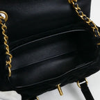 Chanel Velvet Mini Beau Ring 2024 VIP Christmas 2 way Shoulder Bag Black — view 5