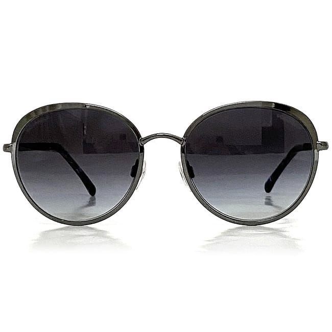 Chanel Sunglasses Silver Gradient with Coco Mark — view 7