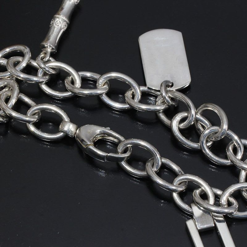 Gucci Multi Logo Motif Bracelet SV 925 Box B9856 — view 4