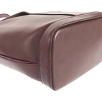 Celine Leather Shoulder Bag Bordeaux — view 6