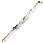 Christian Dior Bracelet Gold Hardware Pearl Star Rhinestone Vintage Work — view 5