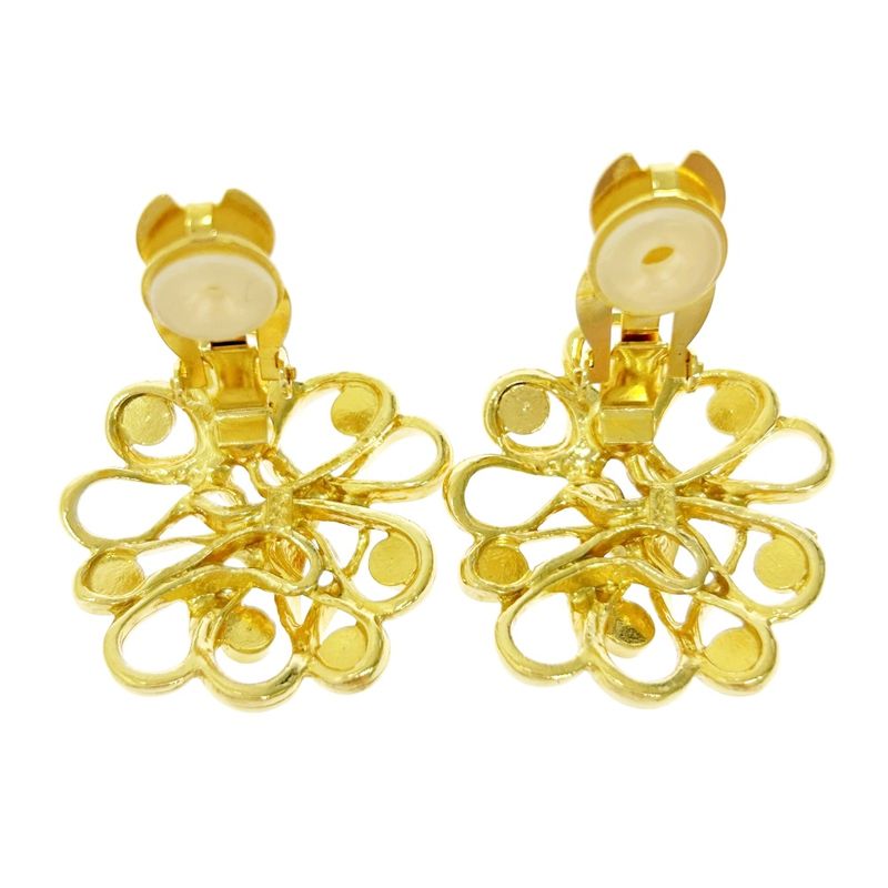 Yves Saint Laurent GP Rhinestone Flower Earrings — view 8