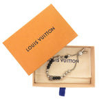 Louis Vuitton Beaded Bracelet Monogram Metal Silver — view 3