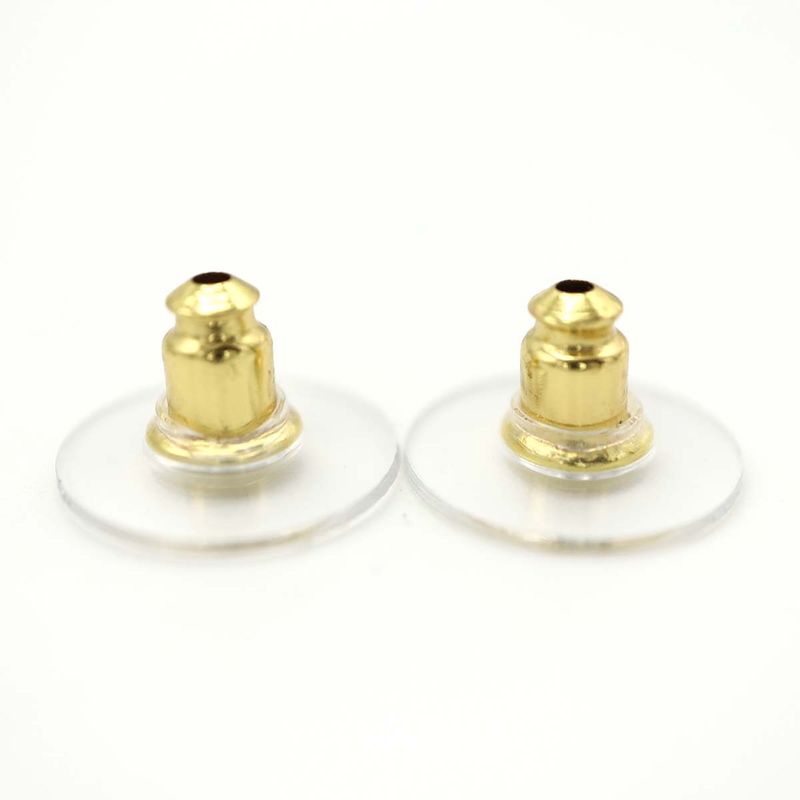 Chanel Roller Skate Earrings F24 COCO Mark Faux Pearl Rhinestone Gold Color — view 7