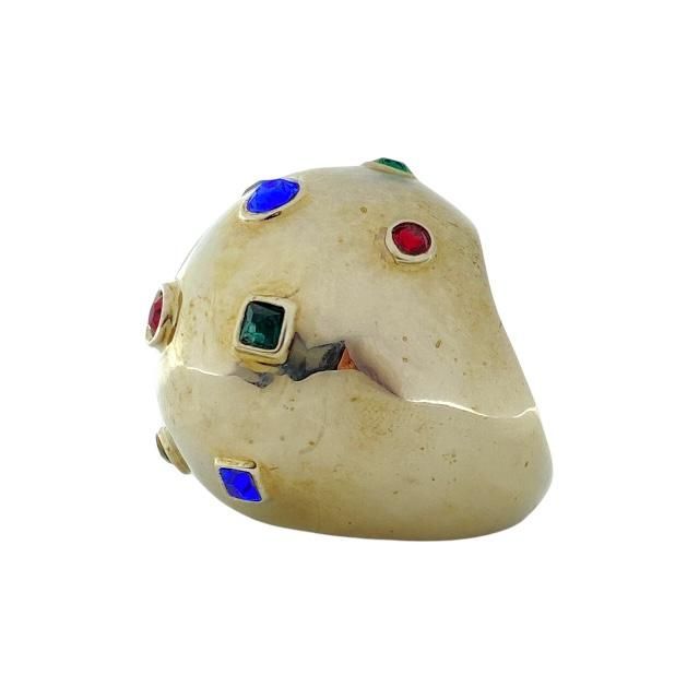 Louis Vuitton Ring Planet Strass Cocktail Accessory Small Metal Rhinestone — view 6
