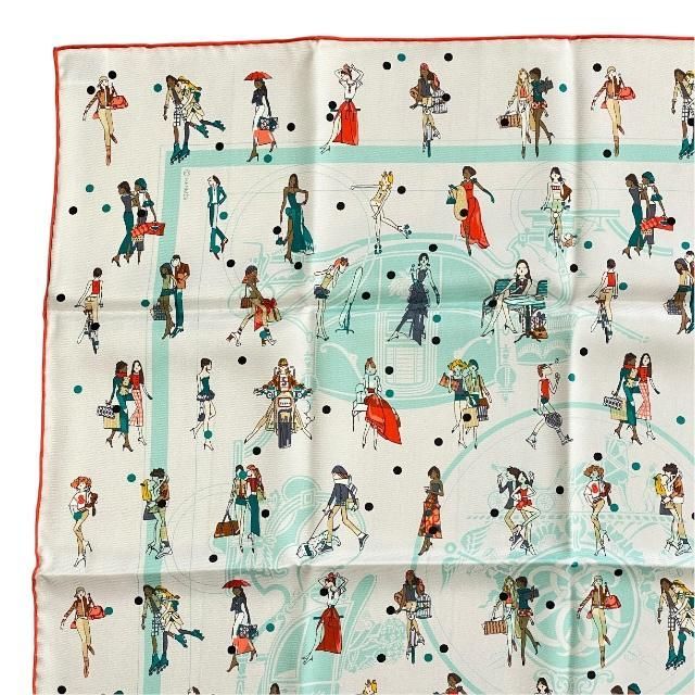 Hermes Scarf Carre 70 EX Libris LES Parisie Parisienne Silk Multicolor — view 2