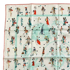Hermes Scarf Carre 70 EX Libris LES Parisie Parisienne Silk Multicolor — view 2
