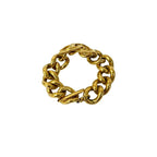 Chanel Coco Mark Motif GP Chain Bracelet Bangle Accessory Gold 94P — view 6