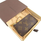 Louis Vuitton Monogram Pochette Cles Brown Coin Case Wallet 0973 — view 2