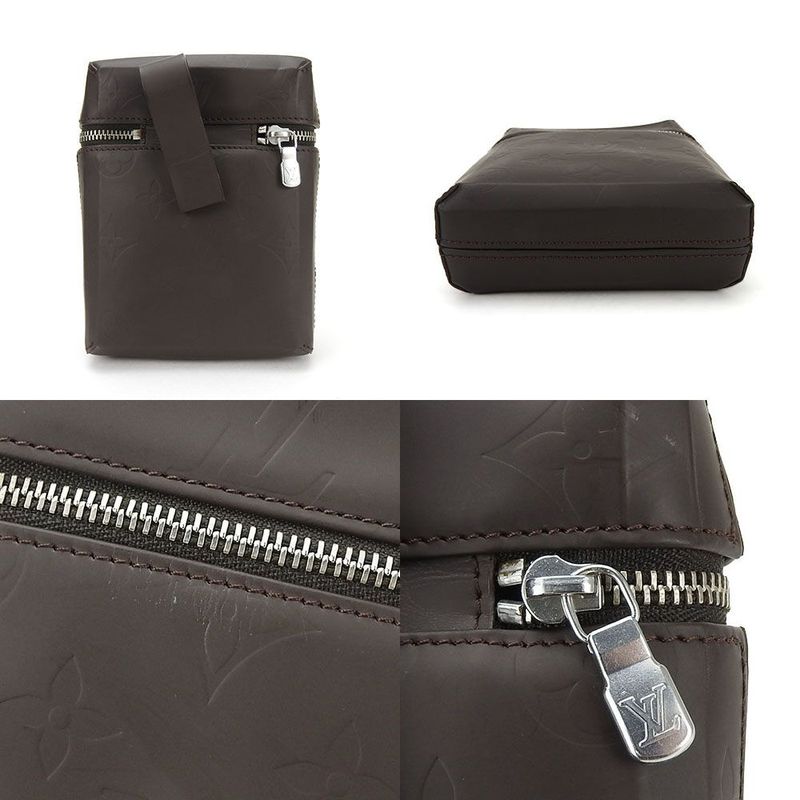 Louis Vuitton Pochette Shoulder Lei Monogram Glacee Cafe Brown Leather — view 3