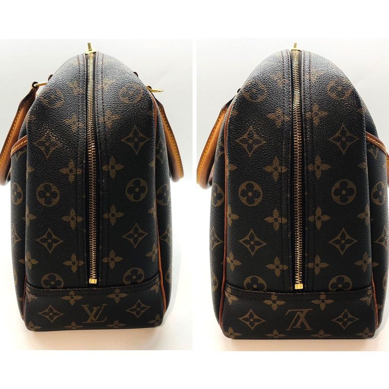 Louis Vuitton Deauville Monogram Handbag Boston Bag Leather — view 7