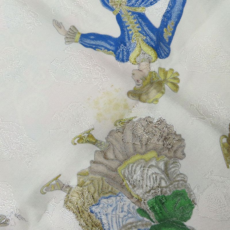 Hermes Scarf Carre 90 Joies D'hiver Winter Pleasures Silk Red Ivory Gold Large — view 4