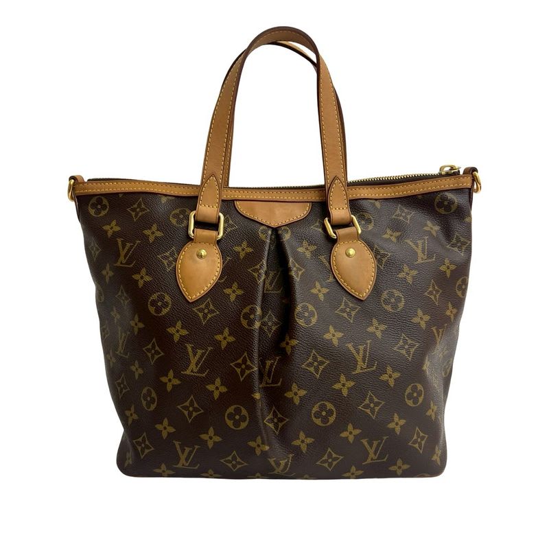 Louis Vuitton Palermo PM Monogram Leather 2-Way Handbag Mini Tote Bag