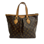 Louis Vuitton Palermo PM Monogram Leather 2-Way Handbag Mini Tote Bag