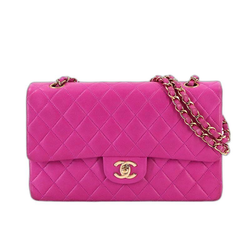 Chanel Quilted 25 Chain Shoulder Bag Lambskin Pink Gold Main Item:
