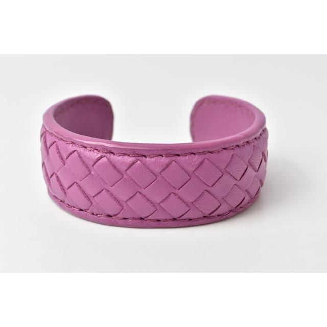Bottega Veneta Bracelet Bangle in Nappa Light Purple — view 3