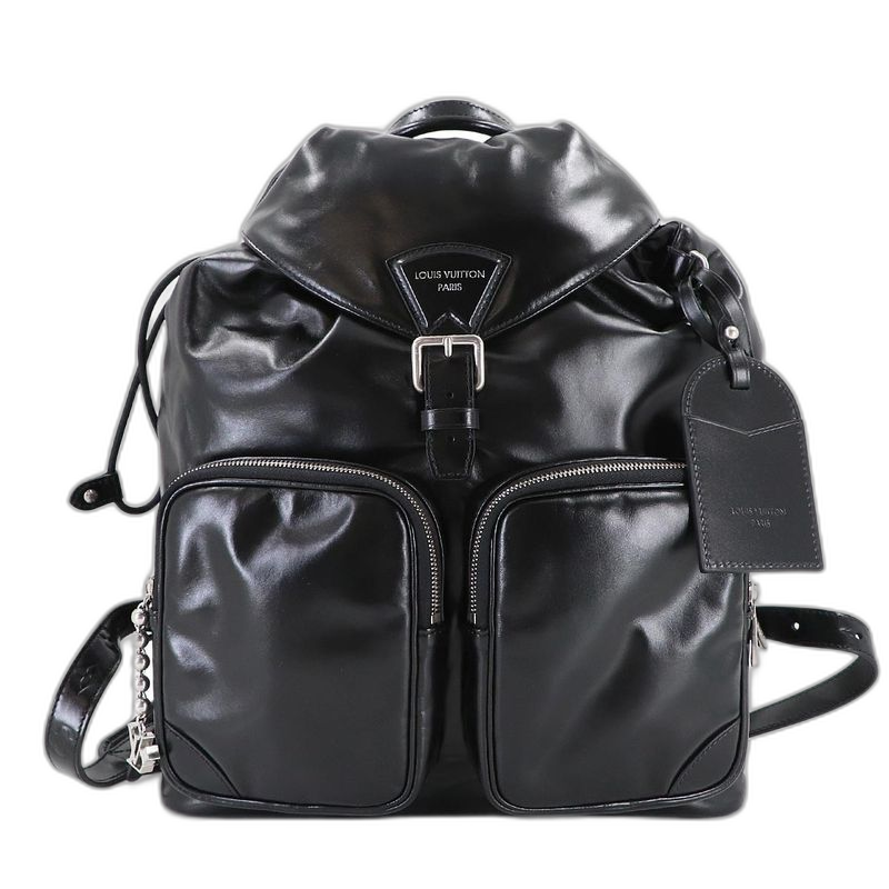 Louis Vuitton Montsouris Cargo Backpack Leather Main Item: Black