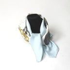 Hermes Carre 90 Brides de Gala Scarf Silk Light Blue
