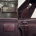 Gucci GG Imprime Brown Shoulder Bag Silver Hardware — view 5