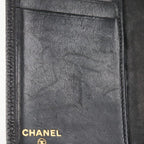 Chanel Coco Mark Card Case Caviar Leather Black Business Holder — view 9