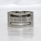 Gucci Logo Ring Silver Size 19 — view 4