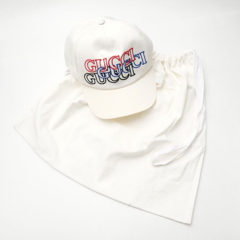 Gucci Never Usedmade in 2024 Cap Size L 59 Logo Embroidery White — view 2