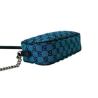 Gucci GG Marmont Canvas Leather Chain Shoulder Bag Pochette — view 8