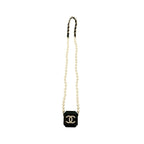 Chanel Airpodspro Necklace Case Chain Lambskin Faux 21BA — view 4