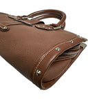 Louis Vuitton Souhari Sienne Epanoui PM Handbag Brown — view 6