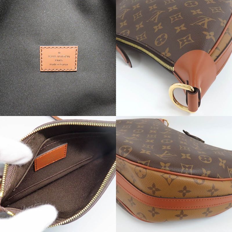 Louis Vuitton Loup Hobo Monogram Reverse Shoulder Bag Brown — view 9