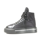 Prada Macro HIGH TOP Sneakers Size 37 Cut Triangle Logo Re-nylon — view 2