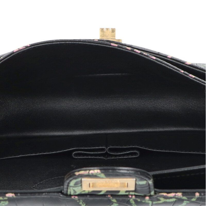 Chanel 2.55 Graffiti Croc Shape Push Double Flap Chain Shoulder Bag Women 25 — view 4
