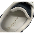 Christian Dior-id Sneakers Shoes Leather Rubber White Black Logo Velcro — view 7