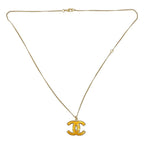 Chanel Coco Mark Chain Necklace Gold — view 3