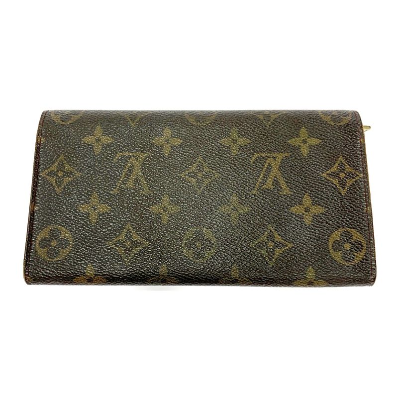 Louis Vuitton Monogram Pochette Porte Monet Cles Di Brown — view 4