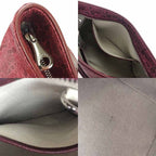 Celine Handbag Leather Bordeaux Pink Horse-drawn Carriage For Everyday Use — view 5