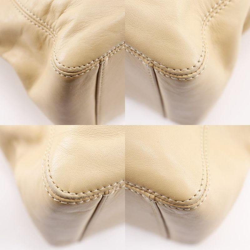 Chanel Lambskin Beige Shoulder Bag — view 4