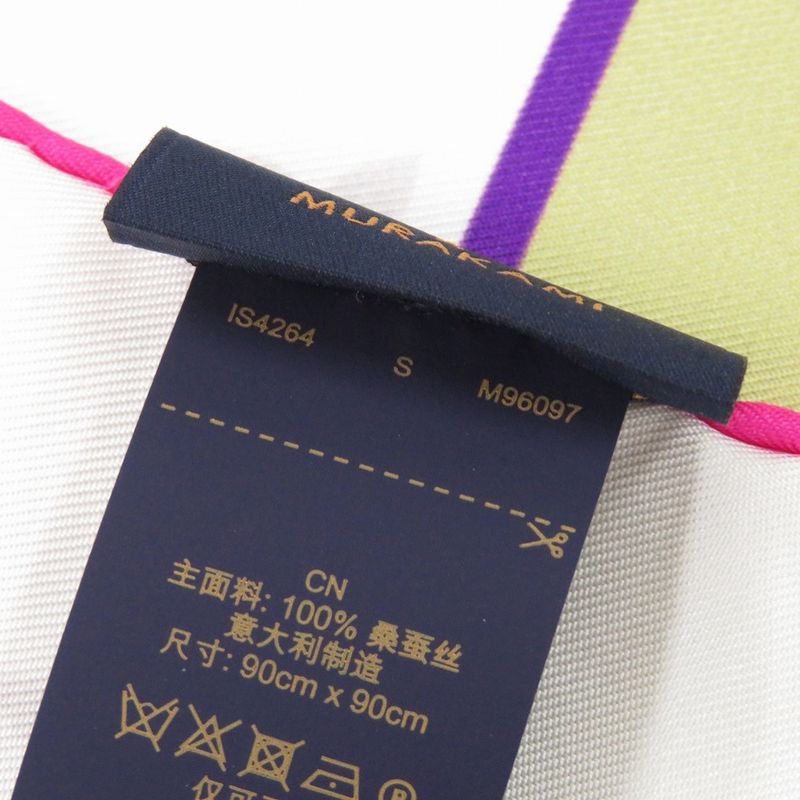 Louis Vuitton TM Carre 90 Super Flat Silk Multicolor Scarf — view 5
