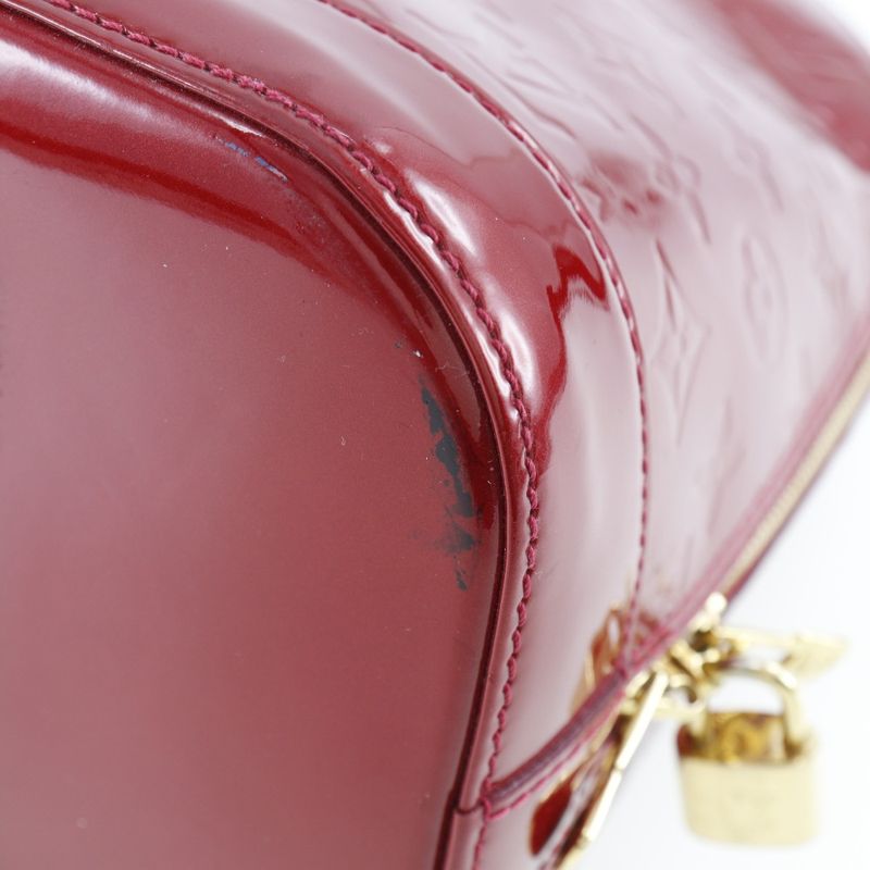 Louis Vuitton Alma GM Monogram Vernis Pomme D'amour Red Sn2133 — view 5