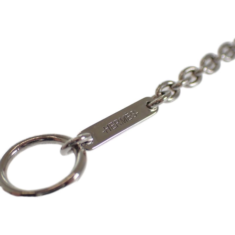 Hermes Carrousel Necklace Metal Buffalo Horn Black Blue — view 7