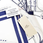 Hermes Gavroche 45 Scarf Voitures En Equilibre Silk Daisuke Nomura — view 8